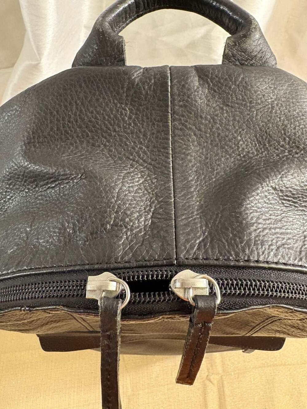 Cole Haan Black Leather Backpack